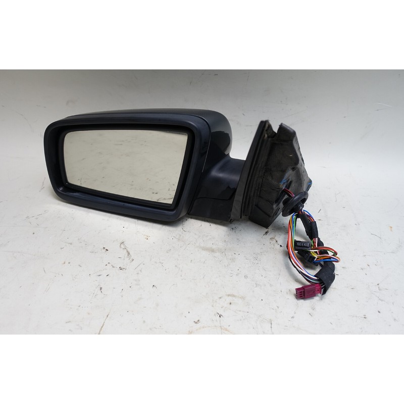 Damaged 04-05 BMW E60 E61 5-Series Left Outside Power Side Mirror Grey OEM