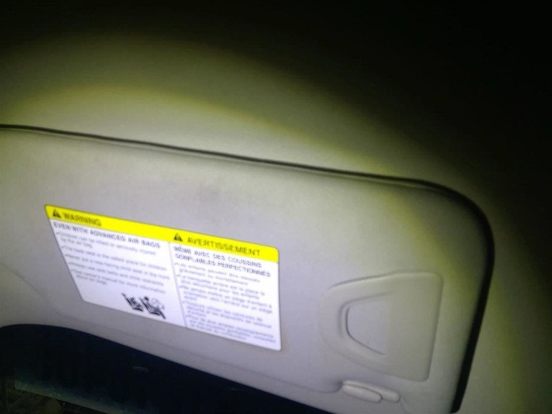 Driver Left Sun Visor Illuminated Fits 14-19 INFINITI Q70 1728492