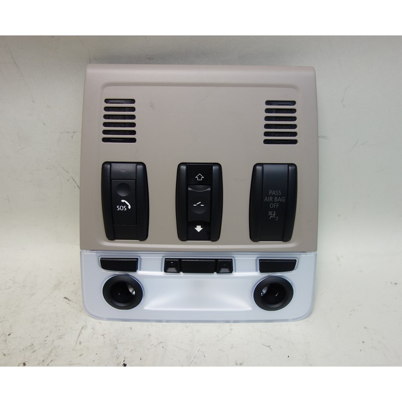 2008-2013 BMW E82 1-Series Coupe Front Map Light Switch Unit Sunroof Beige OEM