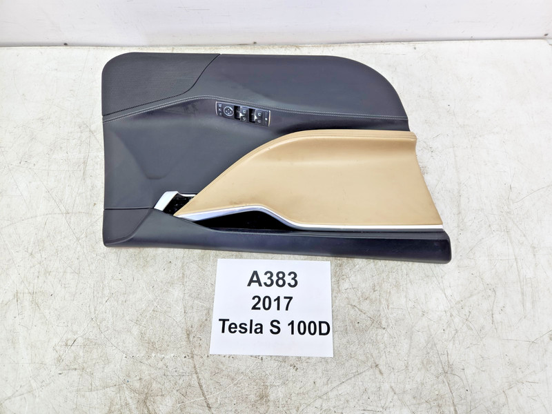 ✅ 12-20 OEM Tesla Model S Front Left Driver Interior Door Trim Panel Leather*