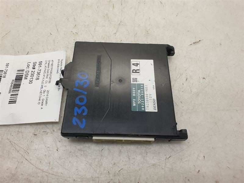 13-14 TOYOTA CAMRY XLE 2.5L FWD AT MULTIPLEX NETWORK CONTROL MODULE ECM