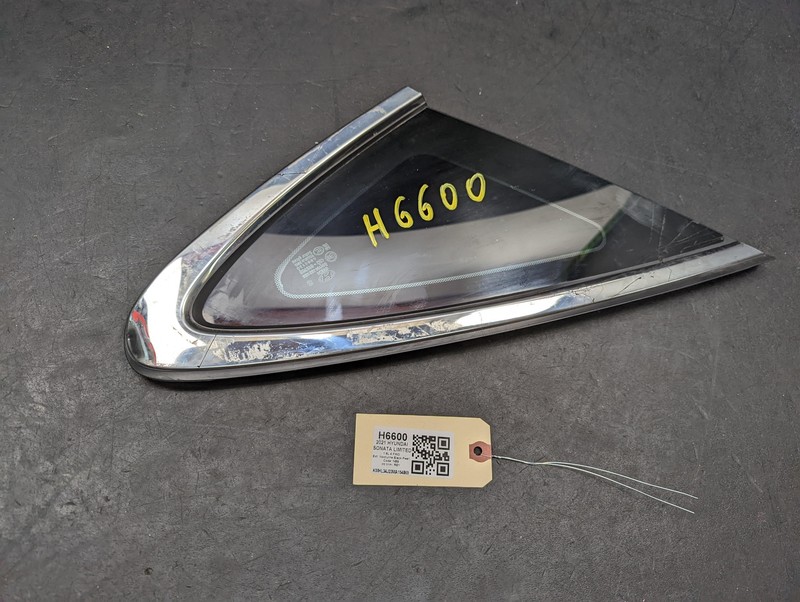Rear Left Quarter Window Glass 2021 Hyundai Sonata 87810-L1010 2020 2022 2023 X