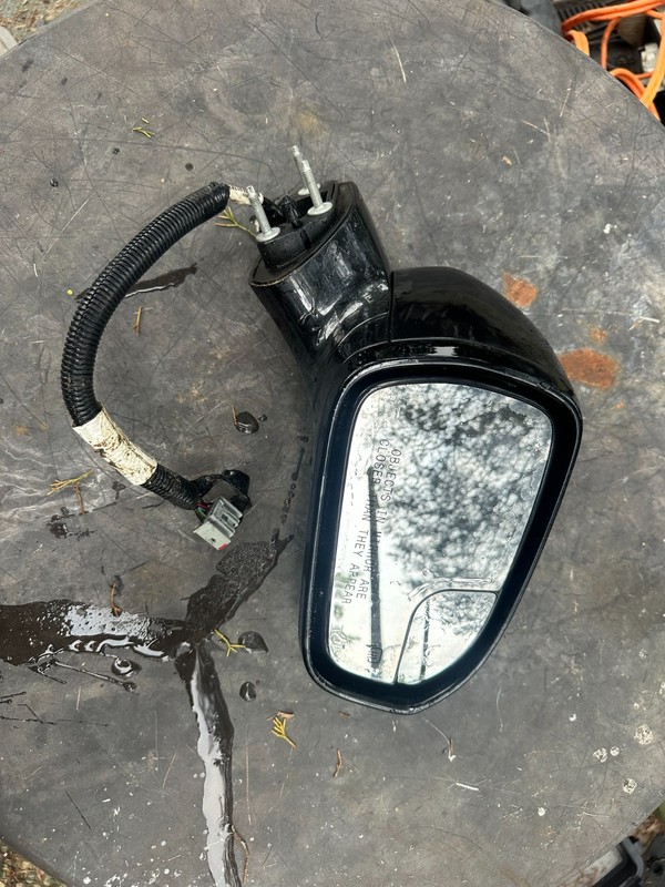 13 14 FORD FUSION OEM RH PASSENGER SIDE DOOR MIRROR - BLACK