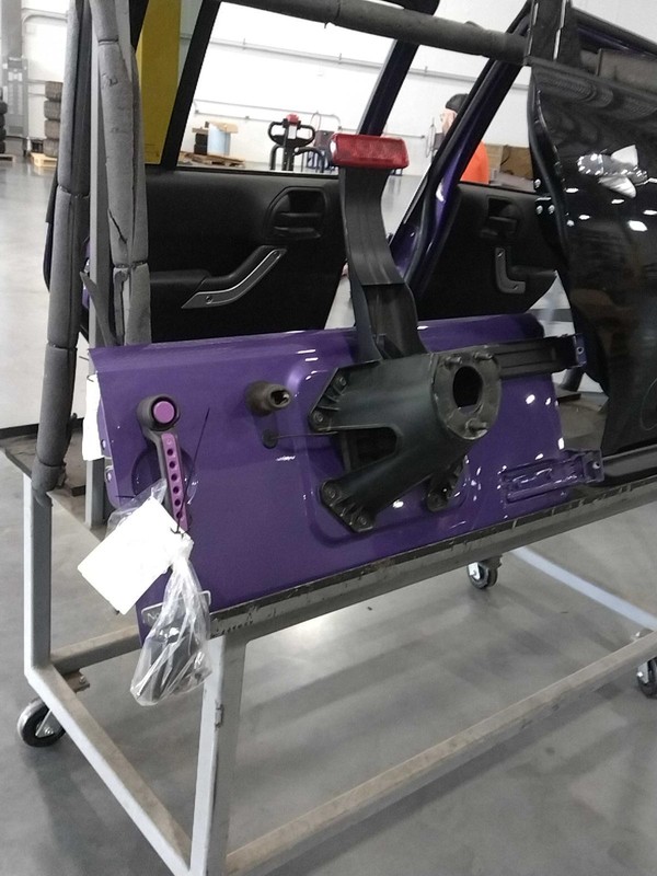 2017 Jeep Wrangler Left Door Purple OEM 68079246AA 31K Miles