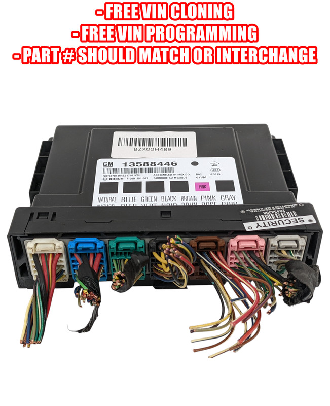 VIN PROGRAMMED PLUG & PLAY BCM BCU BODY CONTROL MODULE GM 2012-2014 13588446