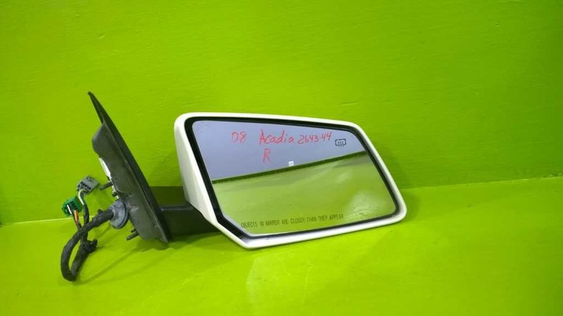 07 08 ACADIA PASSENGER RIGHT SIDE VIEW MIRROR OEM 2643-44