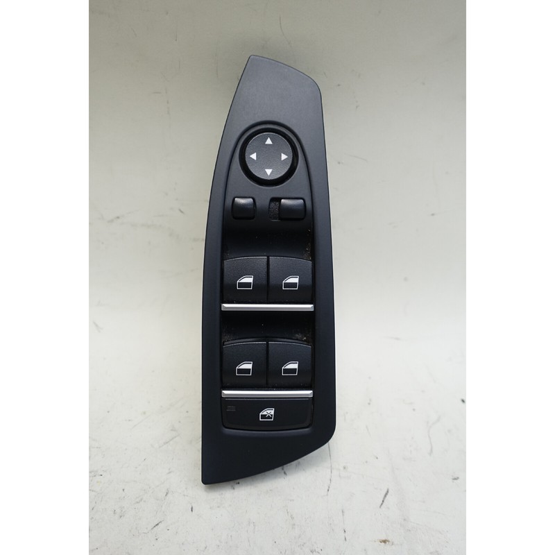 09-15 BMW F01 F02 7-Series Left Driver Master Window Switch Power-Fold Black OEM