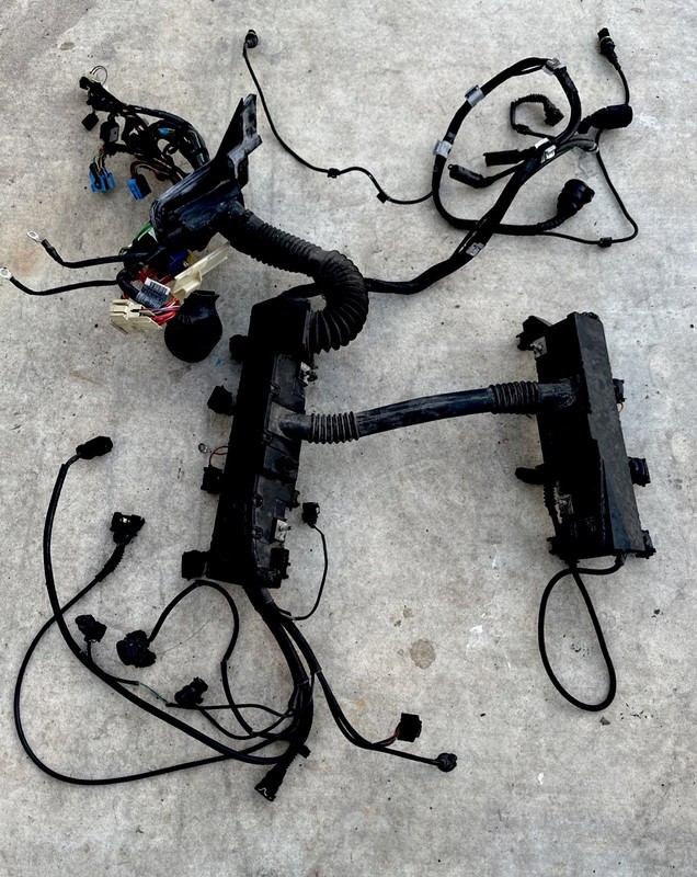 ✅ 98-01 BMW E38 740 4.4l M62 Engine Motor Transmission Wiring Harness Plugs OEM✅