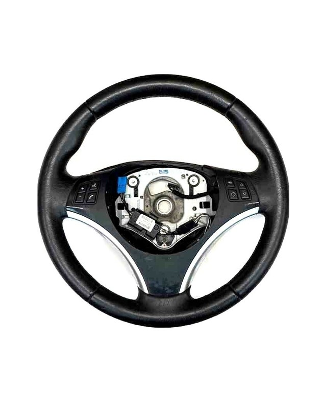 BMW 128I steering wheel 09 10 11 12 13 black leather assembly OEM 32306781094