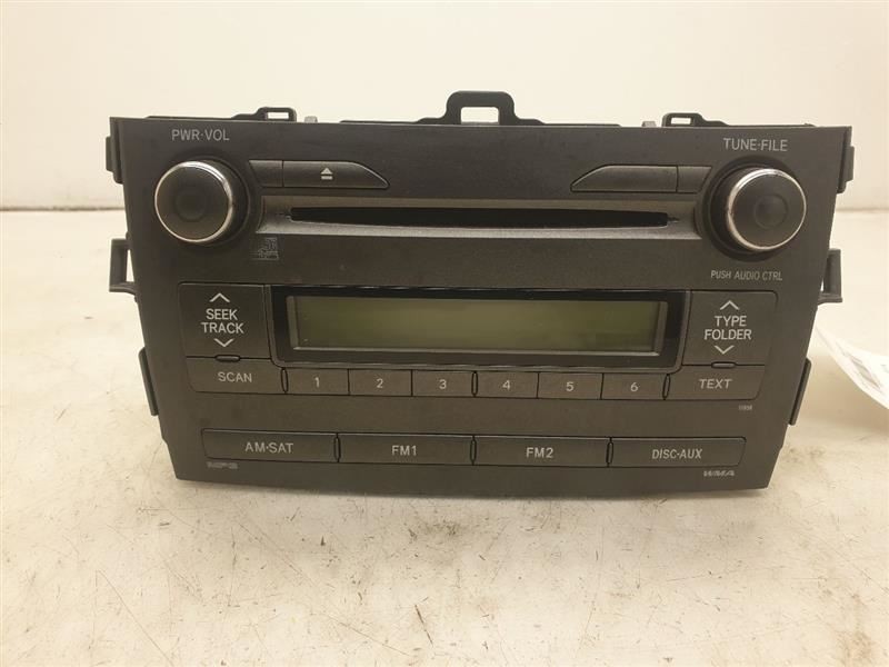 11-12 TOYOTA COROLLA LE RADIO/STEREO RECEIVER AND DISPLAY UNIT ASSEMBLY