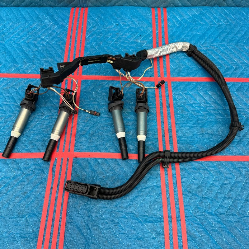 2012–2016 BMW 328i xDrive F30 Ignition Coil Set With Wiring Harness OEM 7619399