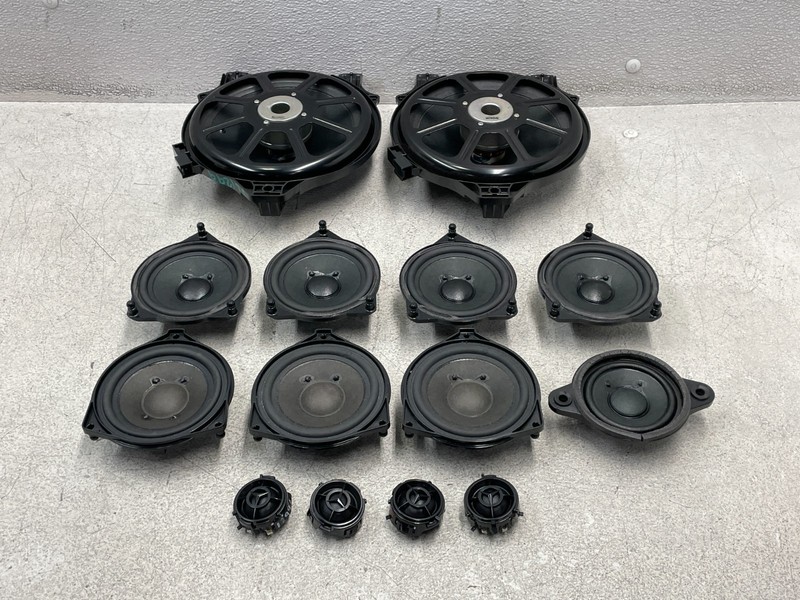 14-17 MERCEDES S550 W222 Burmester Audio Door Subwoofer Speaker Set 1299 OEM