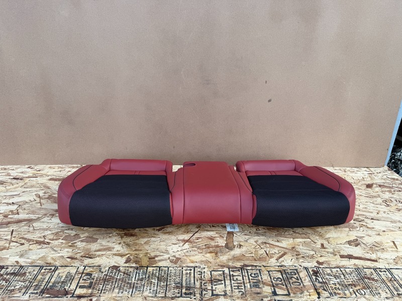 GENESIS GV70 2022-2026 OEM REAR LOWER SEAT CUSHION ASSEMBLY (BLACK/RED)