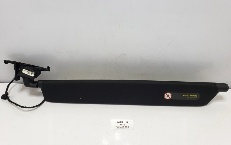 ✅ 16-23 OEM Tesla Model X Front Right Passenger Side Sun Visor Alcantara Black
