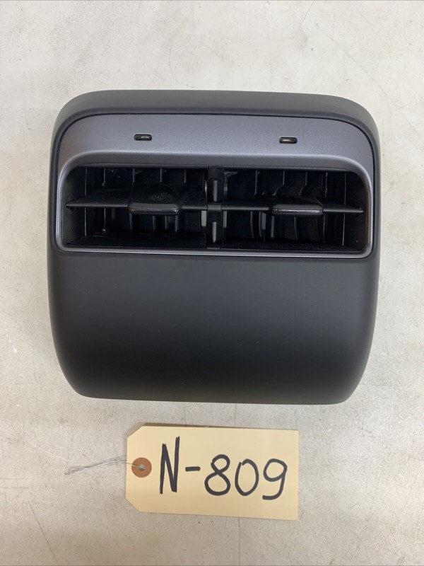 ⚡️17-23 TESLA MODEL 3 REAR CENTER CONSOLE AIR VENT USB C PORT TRIM OEM 809 B14
