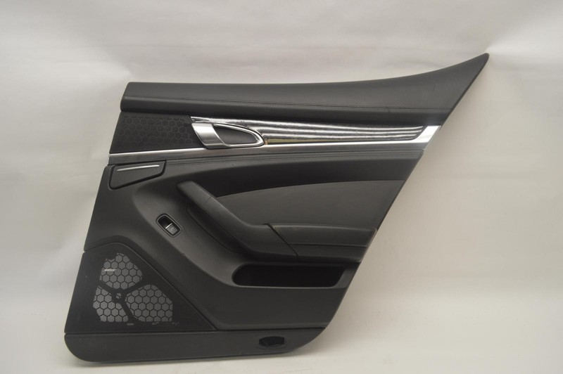 2010-2016 PORSCHE PANAMERA REAR RIGHT PASSENGER SIDE DOOR PANEL TRIM BLACK OEM