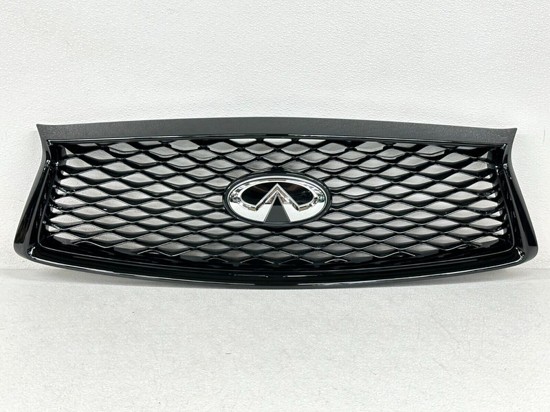 ⭐NEW! 2018-2023 INFINITI Q50 FRONT BUMPER UPPER GRILL BLACK W/LIGHTED EMBLEM OEM