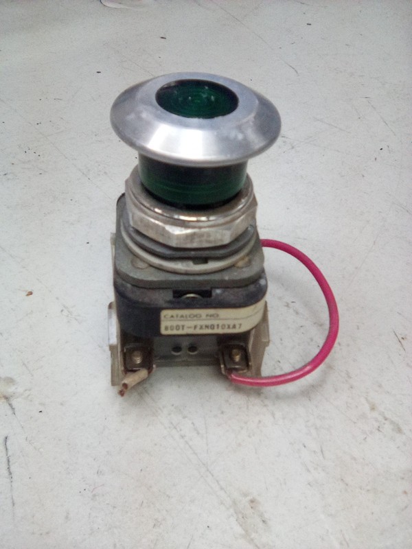Allen Bradley 800T-FXNQ10XA7 Ser N Green Pushbutton Mushroom Cap