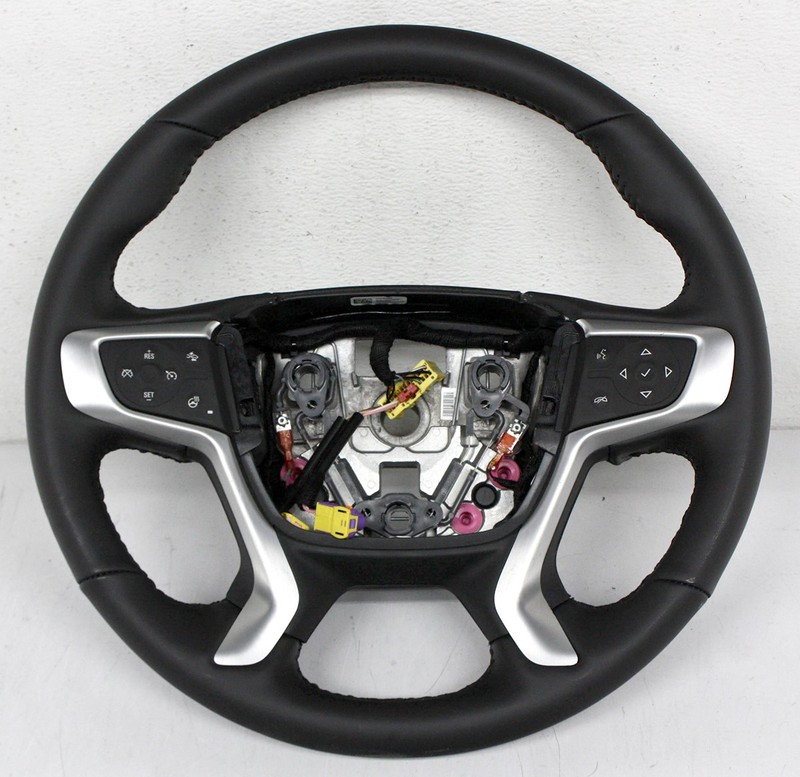 OEM Steering Wheel For GMC Acadia Black Leather 84994090
