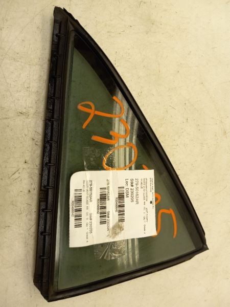 07-11 TOYOTA CAMRY LE PASSENGER SIDE REAR DOOR VENT GLASS