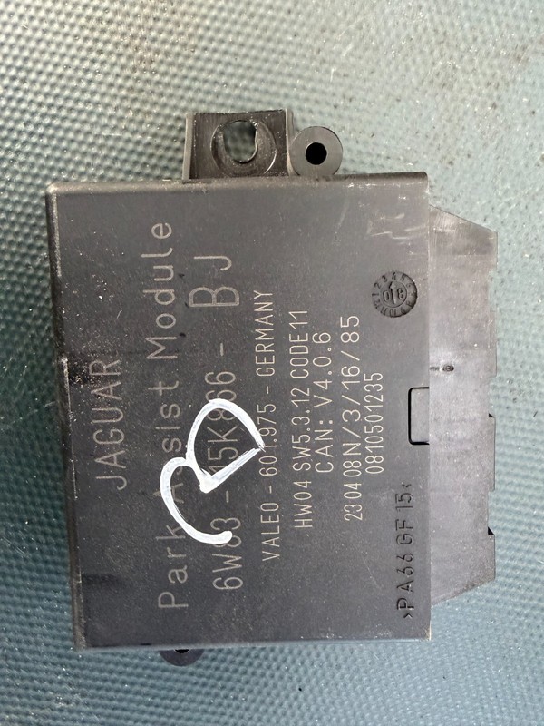 07-11 JAGUAR XF XK OEM PARK ASSIST CONTROL MODULE COMPUTER 6W83-15K866-BJ