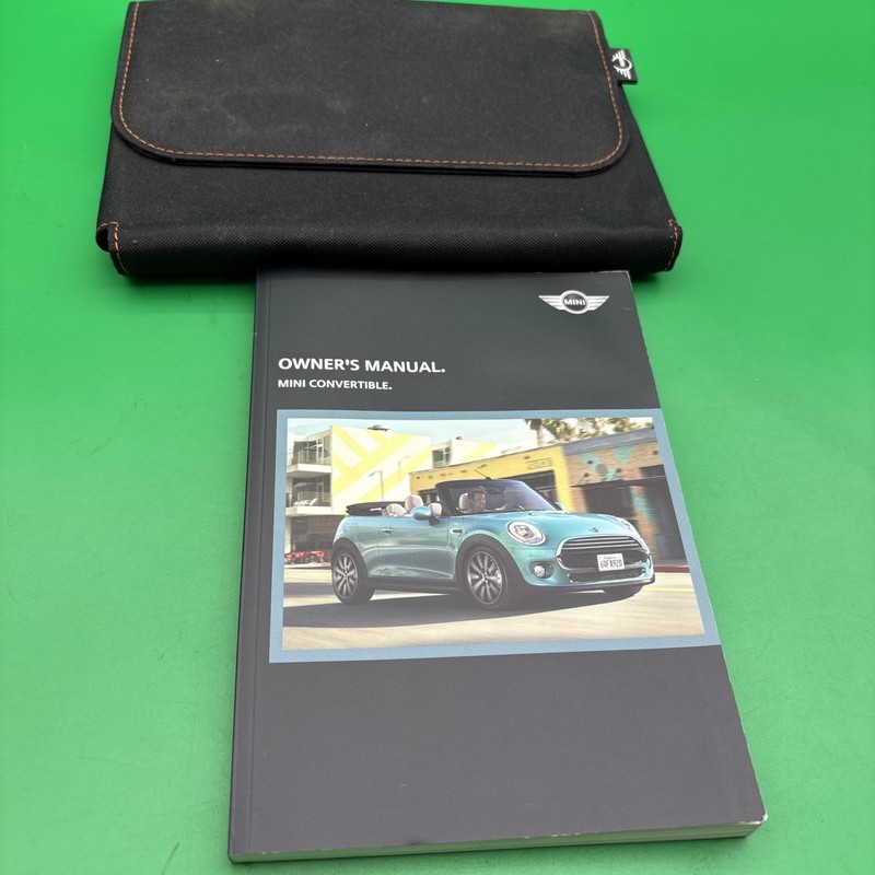2018 Mini Convertible Owners Manual With Case Included With Free Shipping