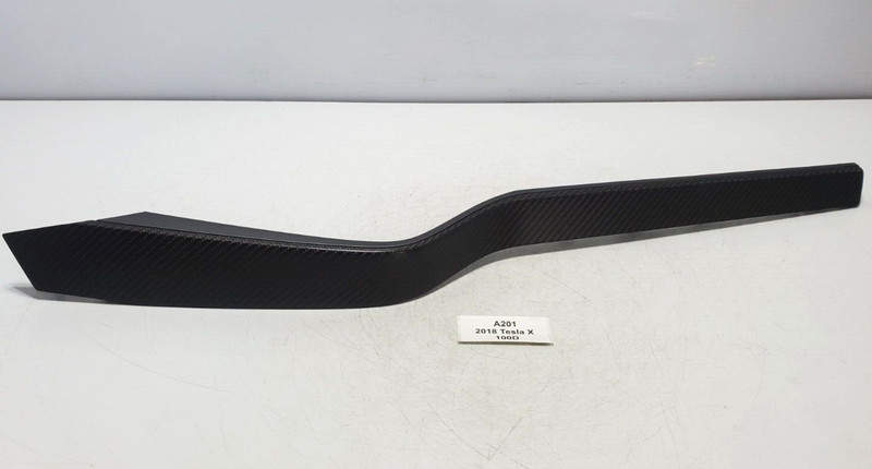 ✅2016-2020 OEM Tesla Model X Front Right Passenger Door Insert Trim Carbom Fiber