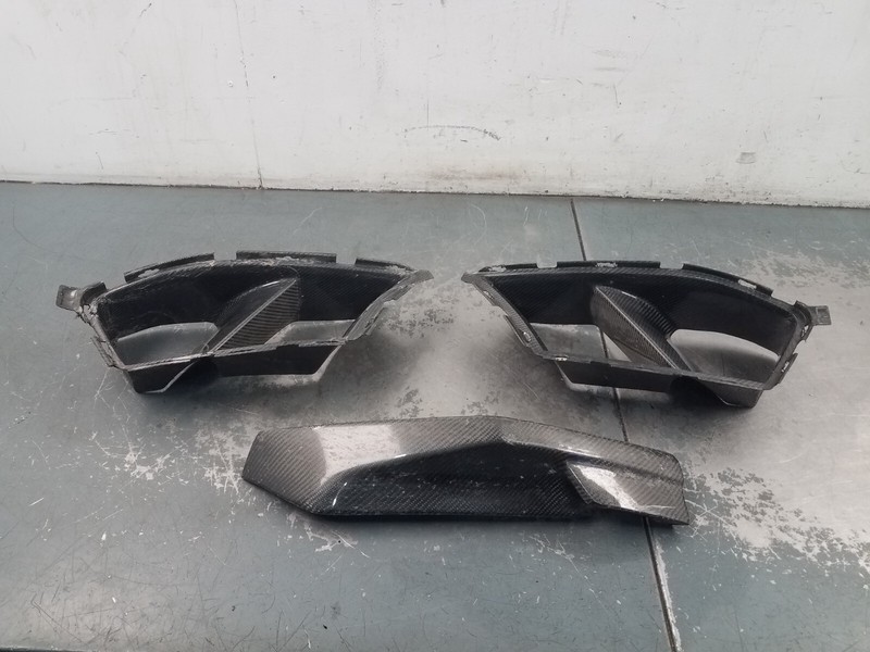 2022 BMW M4 Comp xDrive G82 Front Bumper Carbon Ducts / Chin Spoiler * #3637 G3