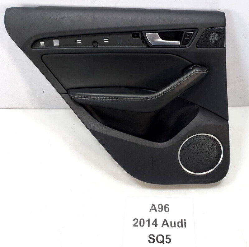 ✅ 13-17 OEM Audi SQ5 Q5 Rear Left Driver Interior Door Trim Panel Black