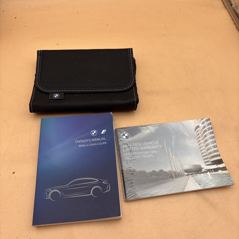 2024 BMW i4 Gran Coupe Owner's Manual Warranty With Case Included