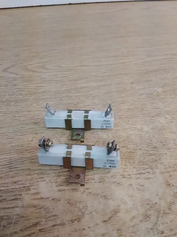 Lot Of 2 Iwaki 20SH 0.05 OHM Resistor