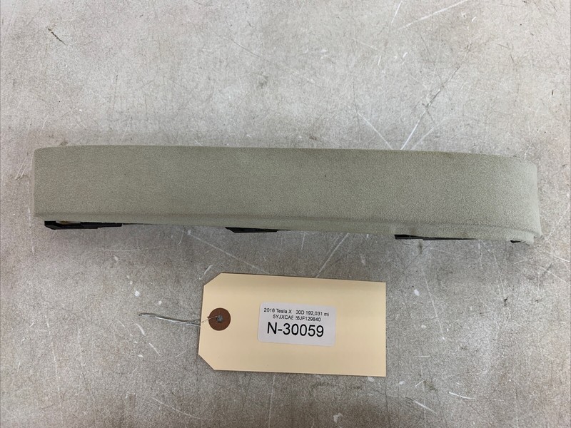 16-20 Tesla Model X Rear Right Upper Door Trim Panel Cover 30059 B44