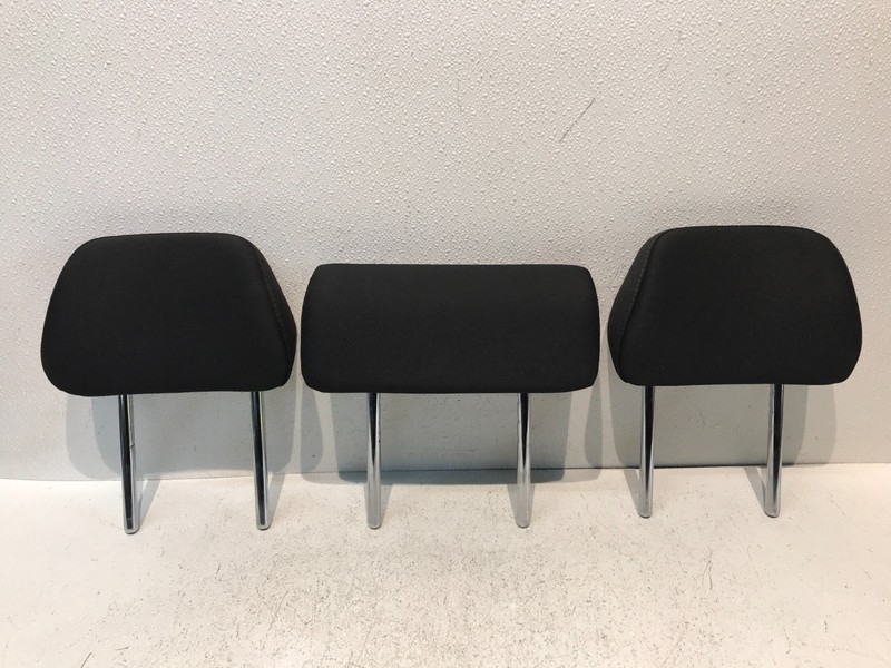2022-2024 HYUNDAI SANTA CRUZ REAR LEFT RIGHT CENTER SEAT HEADREST BLACK SET OF 3
