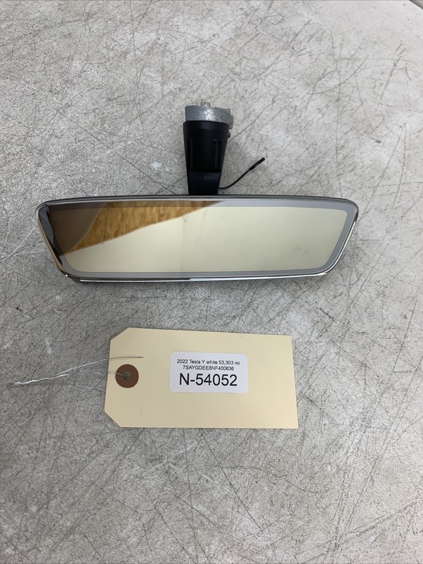 2022 TESLA Y/3 INTERIOR REAR VIEW MIRROR AUTO DIMMABLE 1494441-00-C 54052 B7