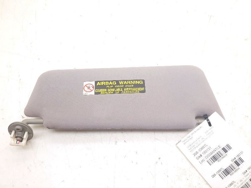 Driver Left Sun Visor Illuminated Fits 07-11 LEXUS GS350 Gry LA13