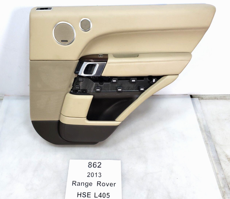 ✅ 13-17 OEM Range Rover L405 Rear Right Passenger Interior Door Card Panel Beige