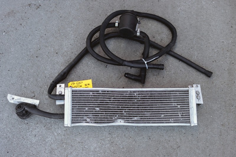 Air to Water Aluminum Heat Exchanger universal w/ Hoses & Overflow *USED*