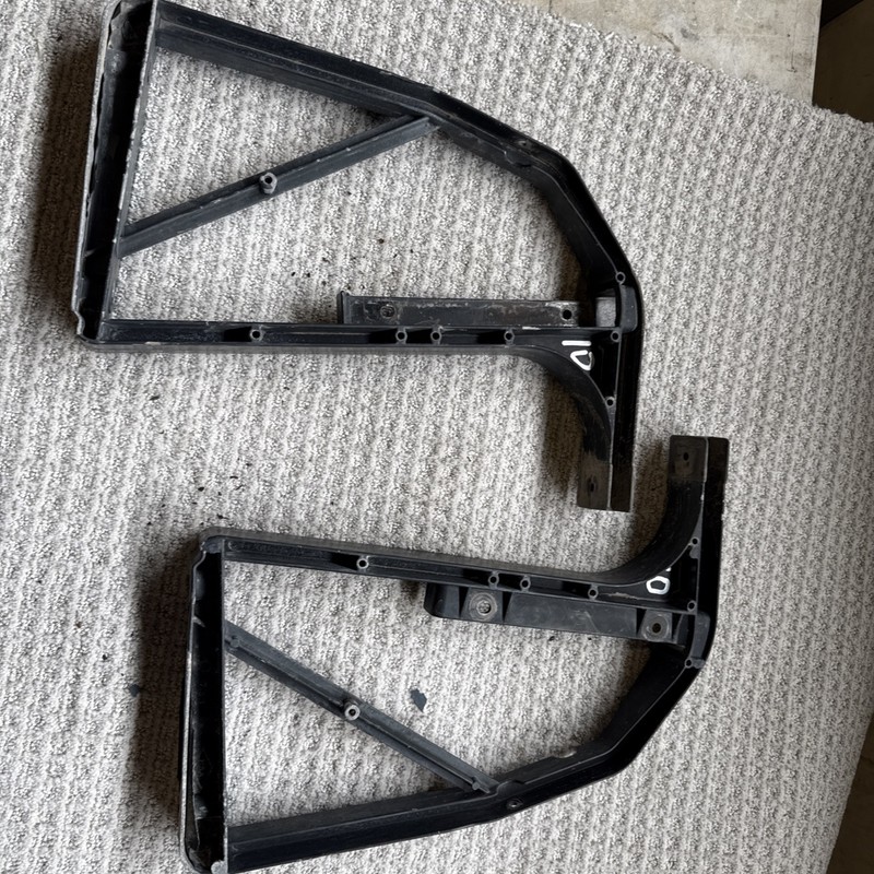 EZGO Txt golf cart Rear Sun Shader Canopy Mounting, Brackets # 10