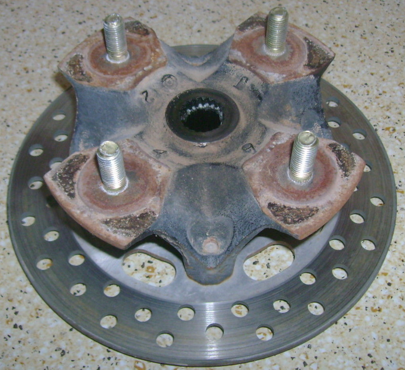 2005 Suzuki King Quad Kingquad 4x4 700 Left Front Disk Brake Rotor Wheel Hub I8