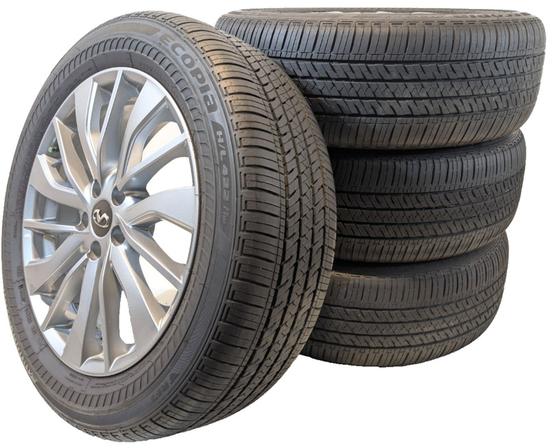 π
23-25 INFINITI QX50 OEM. WHEEL RIM 19 X 7 1/2J TIRE R235/55RF19, 9.2/32, SET