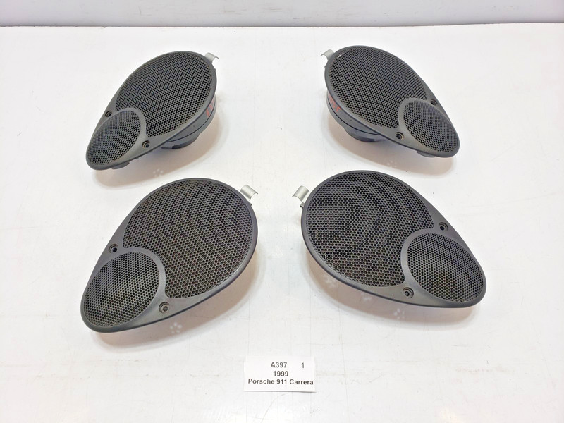 ✅ 99-04 OEM Porsche Carrera 911 996 Front Rear Side Dash Audio Sound Speaker Set