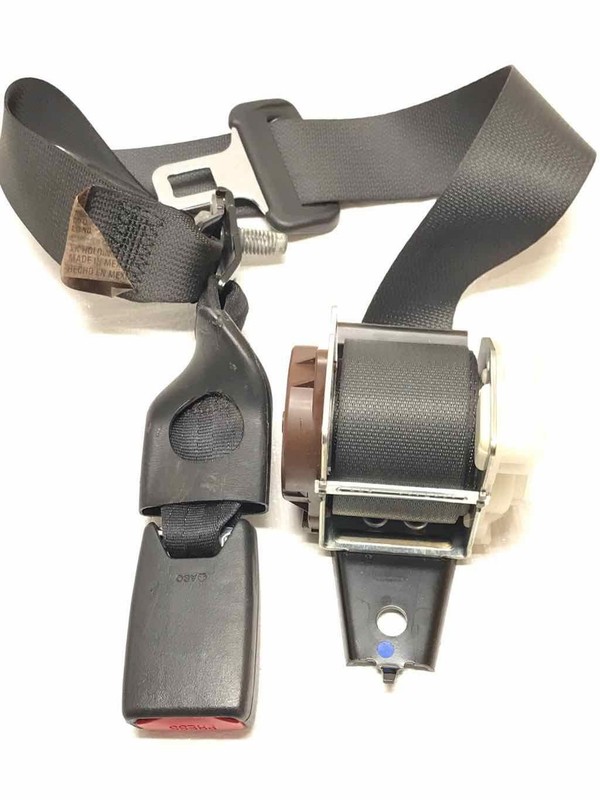 2012 Fusion RH Passenger Rear Center Seat Belt Retractor Buckle Charcoal Black