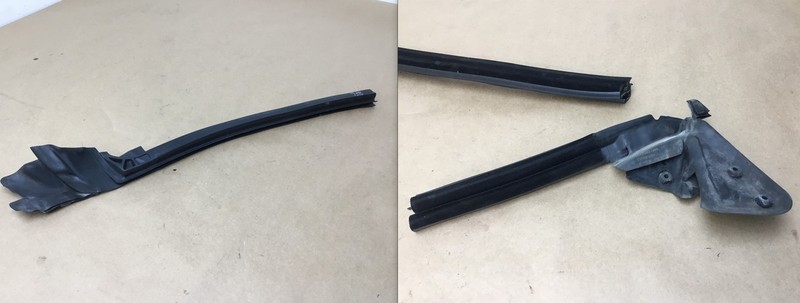 11-12 Fisker Karma 2012 Front Rear Left Door Weatherstrip Window Seal Set ;:Y