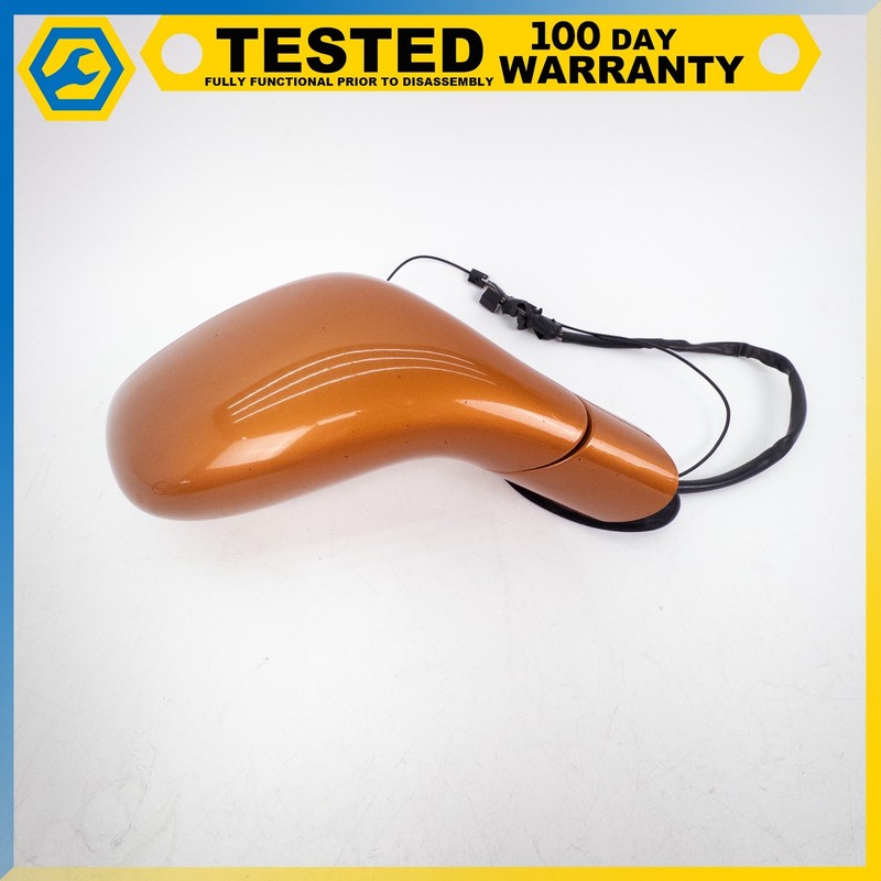 05-13 CHEVROLET CORVETTE C6 FRONT RIGHT POWER FOLD DOOR MIRROR ORANGE OEM