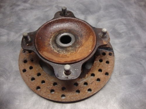 98 Kawasaki Prairie KVF 400 KVF400 ATV Right Front Rotor Disk Mount Wheel Hub J1