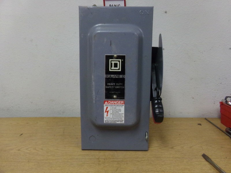 Square D Heavy Duty Safety Switch 60A 250VAC AL-40 *FREE SHIPPING*