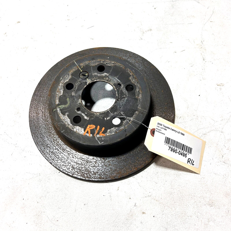 19-22 TOYOTA CAMRY REAR LEFT DRIVER SIDE DISC BRAKE ROTOR OEM