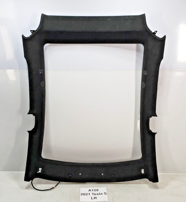 ✅ 21-23 OEM Tesla Model S Front Rear Roof Headliner Headlining Ceiling Black