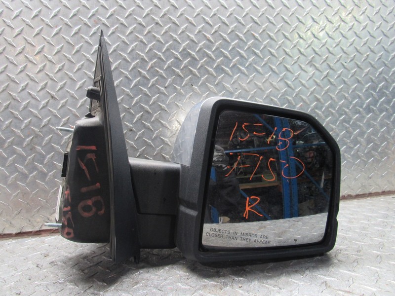 15-17 FORD F150 PASSENGER SIDE VIEW MIROR POWER W/O CAMERA W/SPOT LIGHT CHROME