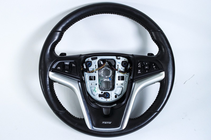 2012-2015 Camaro SS Black Leather Steering Wheel GM 22790892 OEM *USED*